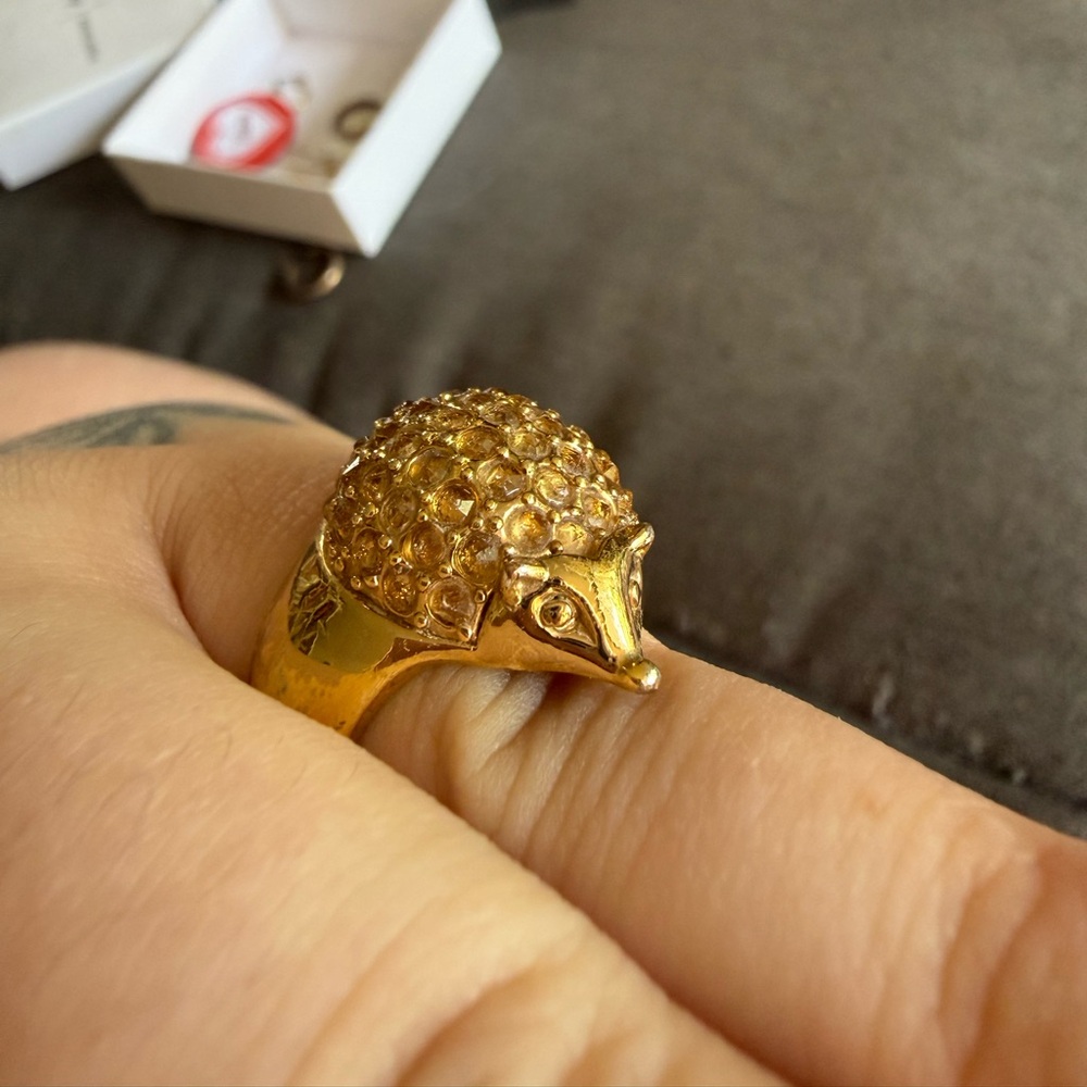 Kate Spade hedgehog ring